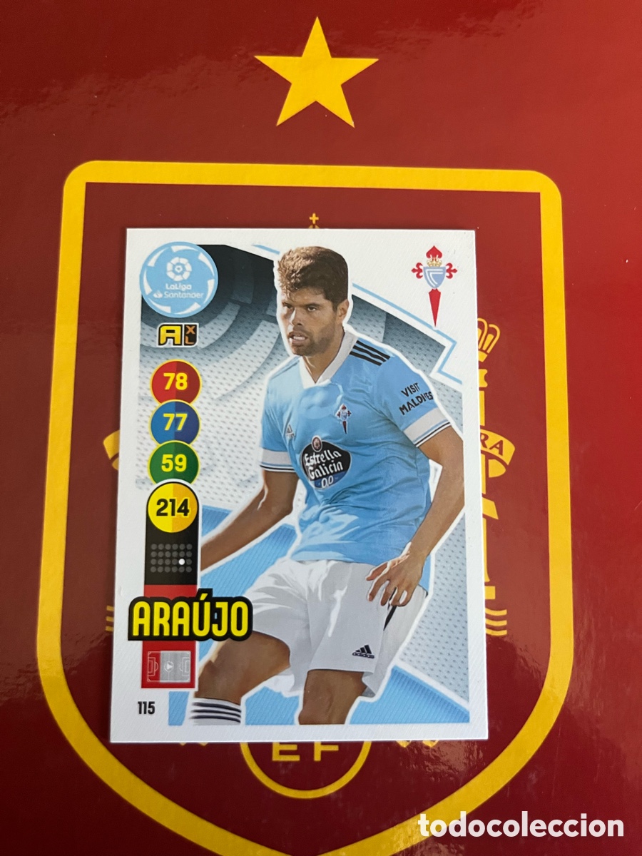 Fu&szlig;ball-Sticker: 115 ARAUJO ADRENALYN 2020 2021 20 21 CELTA DE VIGO
