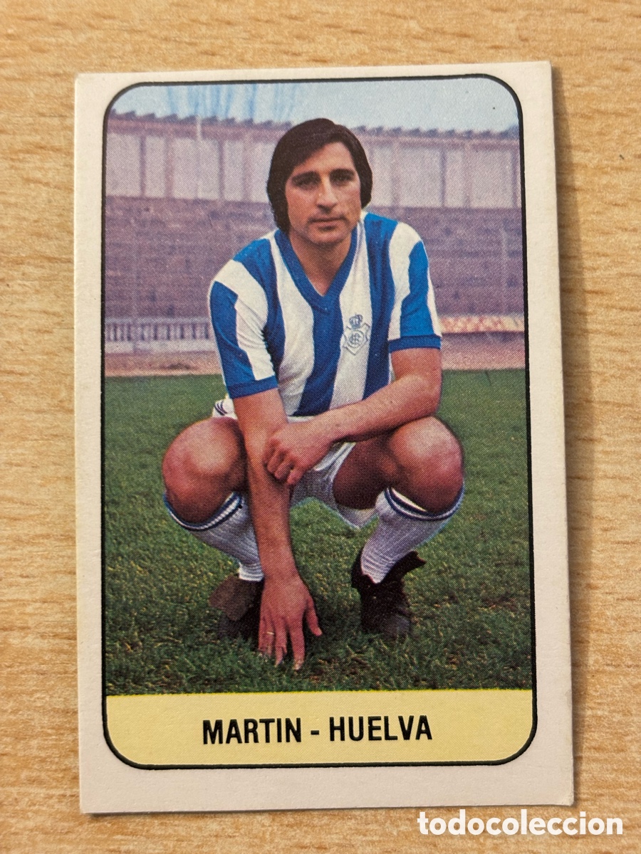 Football Stickers: Mart&iacute;n Recreativo de Huelva Ediciones Este 78 79 1978 1979 sin pegar