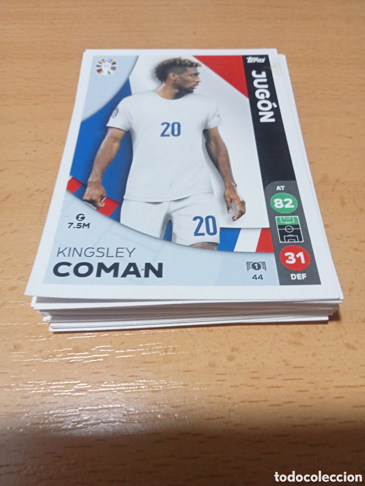 Cartes &agrave; collectionner de Football: cromo 44 Kingsley Coman uefa euro 2024 Germany