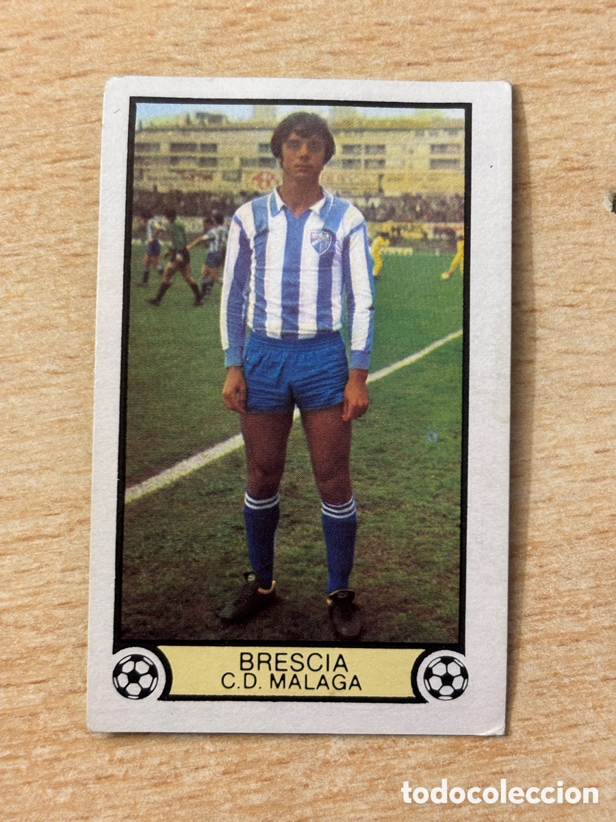 Cartes &agrave; collectionner de Football: Brescia CD M&aacute;laga Ediciones Este 79 80 1979 1980 sin pegar