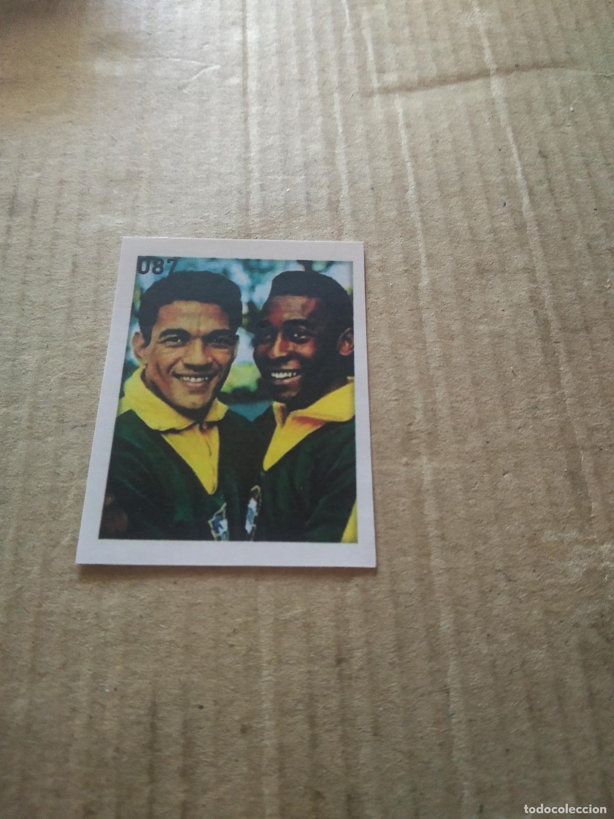 Cromos de Futebol: 87 GARRINCHA PELE CROMO FUTBOL ALBUM DE FIGURINHAS DO REI PELE O MELHOR JOGADOR CAPITAO GANCHO