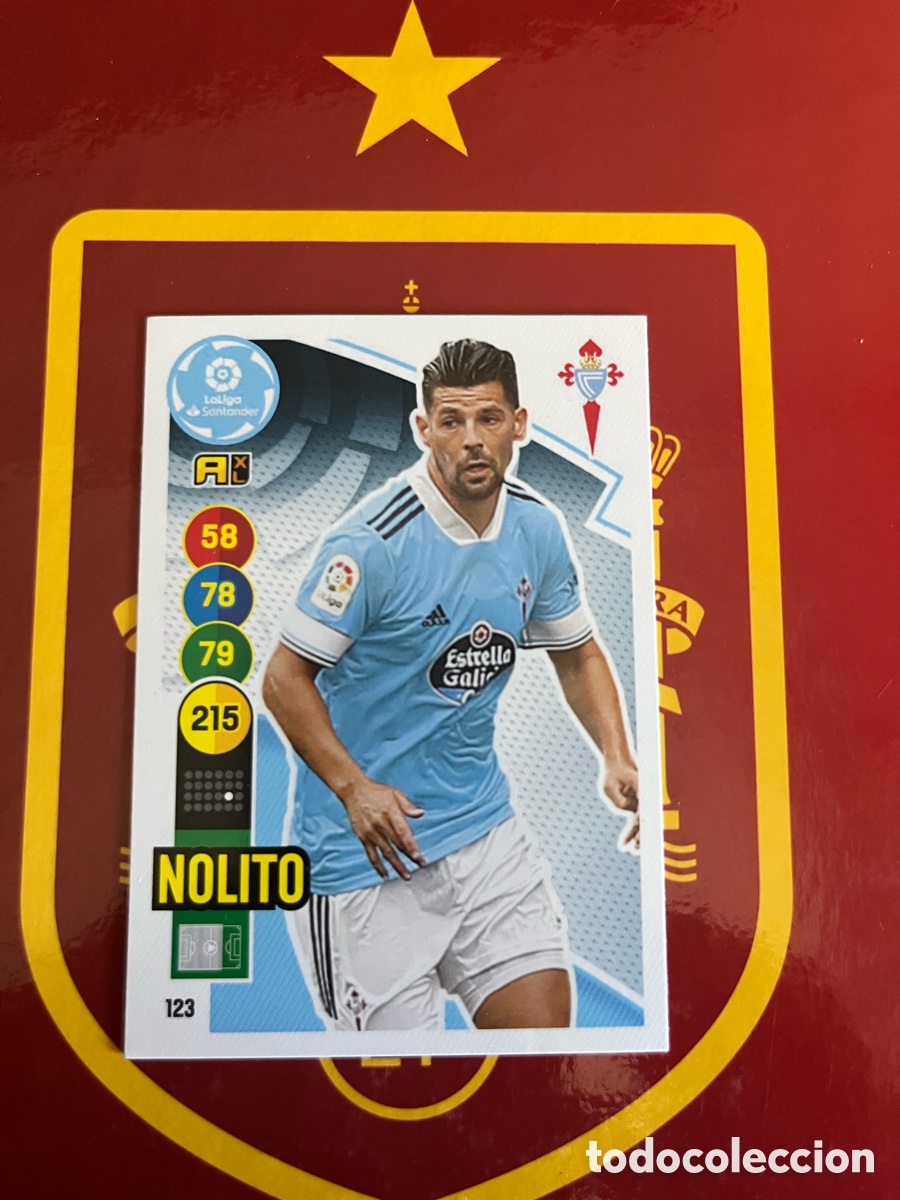 Cromos de Futebol: 123 NOLITO ADRENALYN 2020 2021 20 21 CELTA DE VIGO