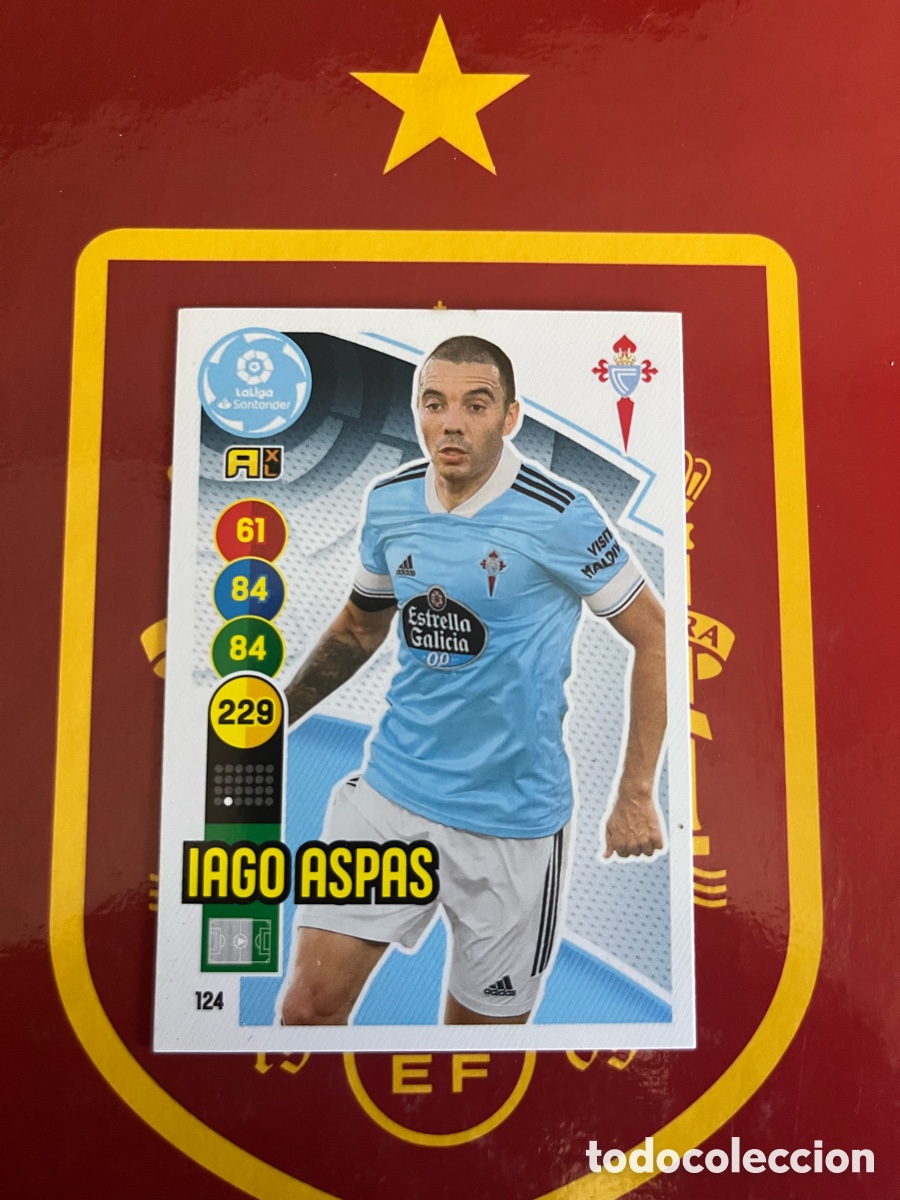 Cromos de Futebol: 124 IAGO ASPAS ADRENALYN 2020 2021 20 21 CELTA DE VIGO