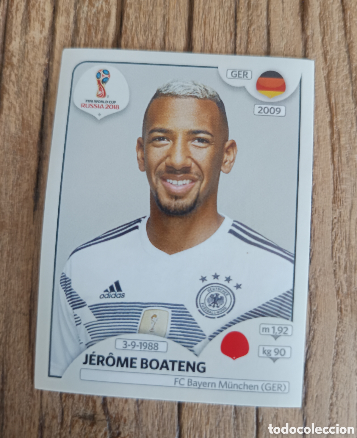Cromos de Futebol: Cromo sin pegar Panini Mundial 2018 Alemania Boateng 437