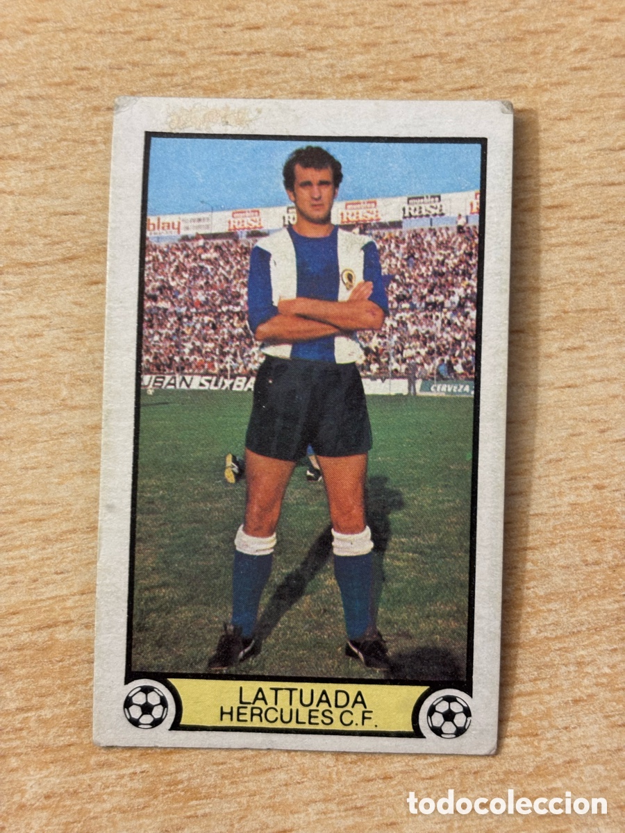 Cromos de f&uacute;tbol: Lattuada H&eacute;rcules CF Ediciones Este 79 80 1979 1980 sin pegar nunca pegado