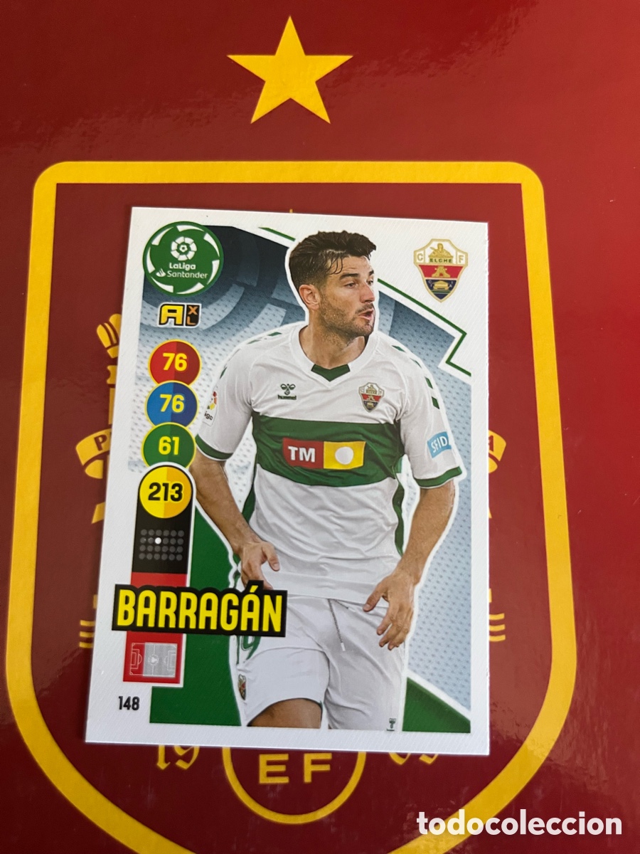 Fu&szlig;ball-Sticker: 148 BARRAG&Aacute;N ADRENALYN 2020 2021 20 21 ELCHE CF