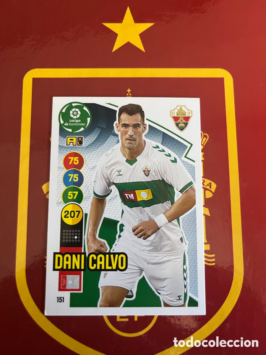 Fu&szlig;ball-Sticker: 151 DANI CALVO ADRENALYN 2020 2021 20 21 ELCHE CF