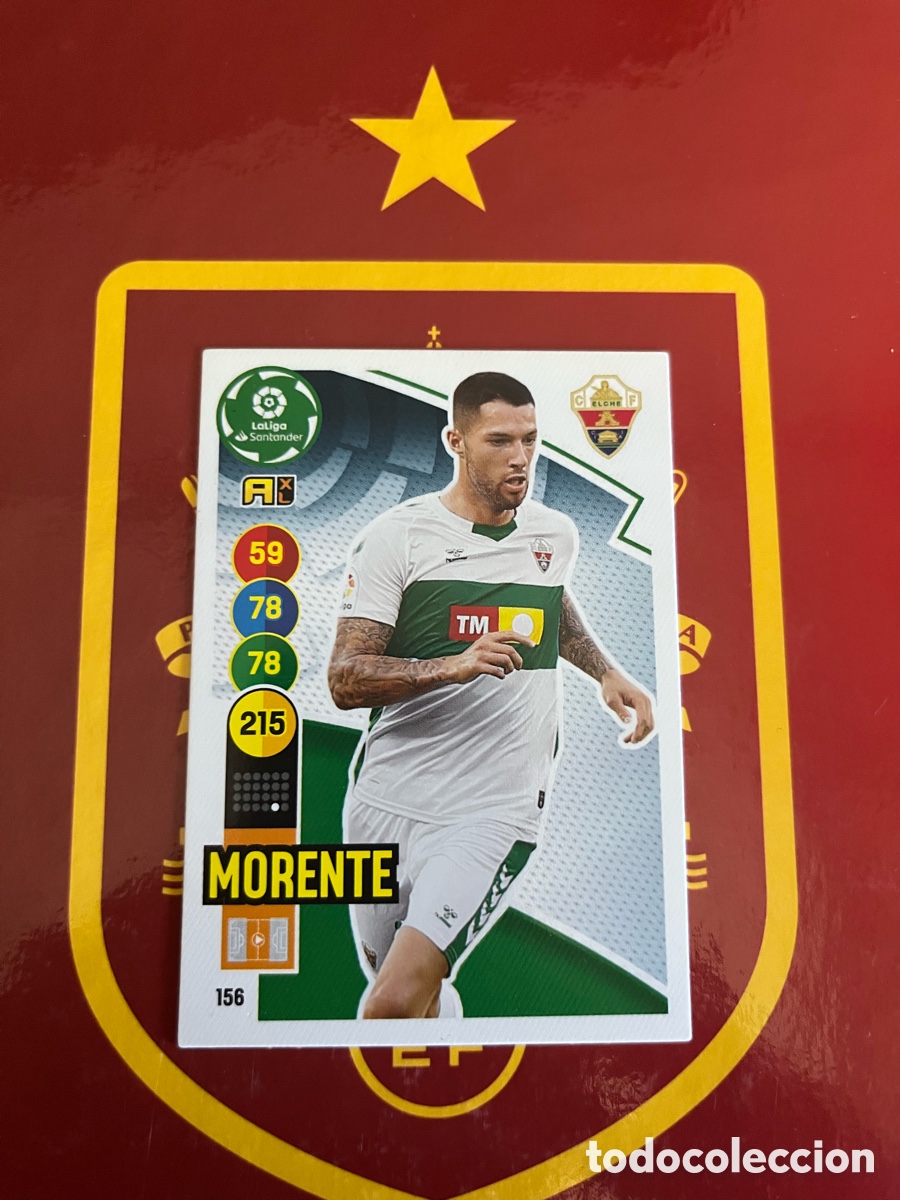 Cromos de f&uacute;tbol: 156 MORENTE ADRENALYN 2020 2021 20 21 ELCHE CF