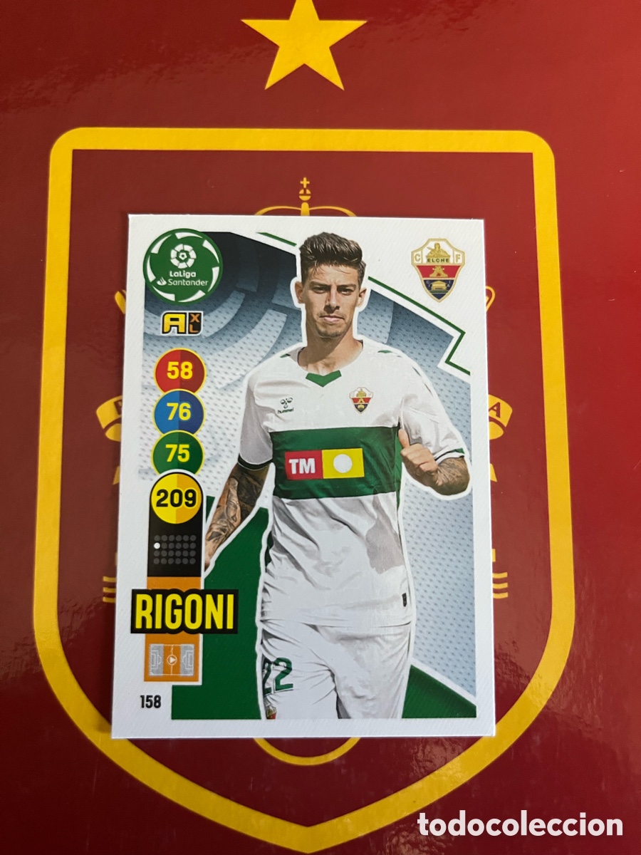 Cromos de f&uacute;tbol: 158 RIGONI ADRENALYN 2020 2021 20 21 ELCHE CF