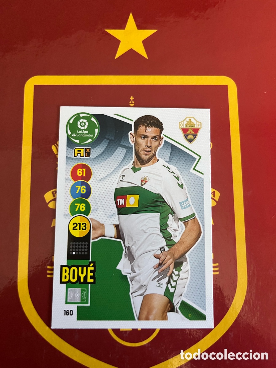 Cromos de f&uacute;tbol: 160 BOY&Eacute; ADRENALYN 2020 2021 20 21 ELCHE CF