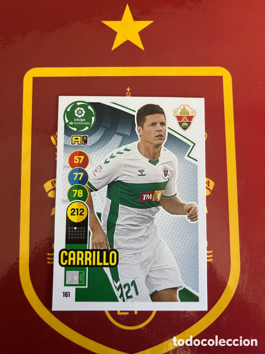 Cromos de f&uacute;tbol: 161 CARRILLO ADRENALYN 2020 2021 20 21 ELCHE CF