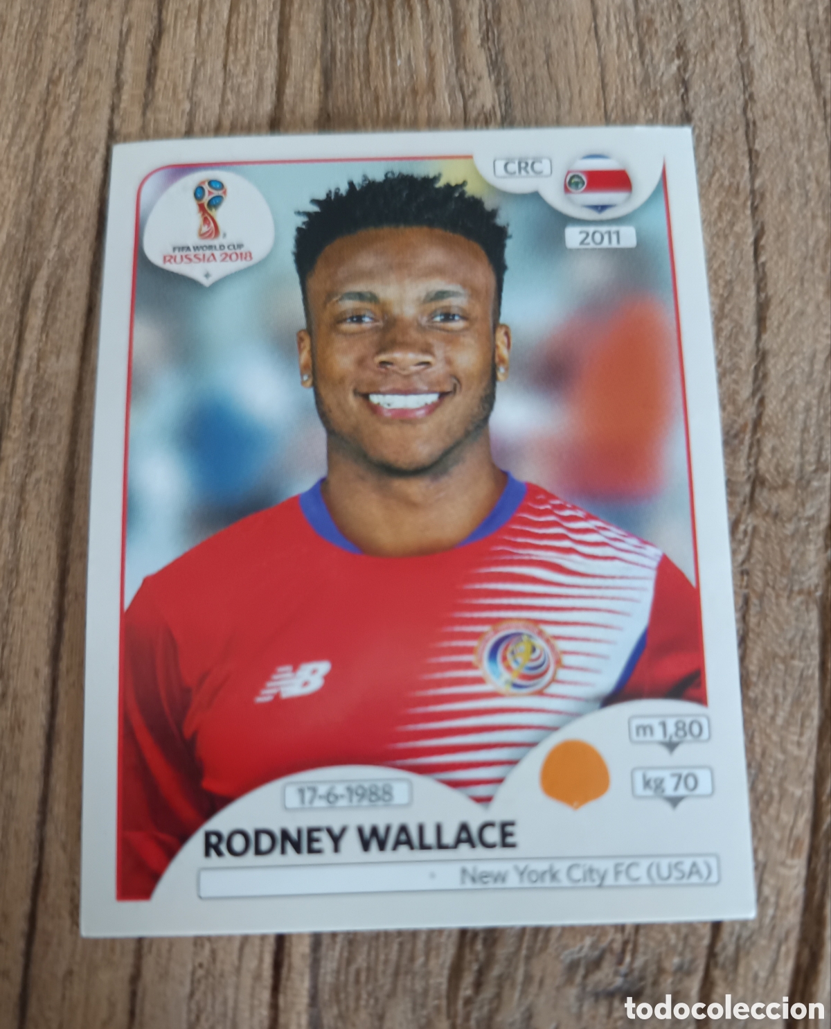Cromos de f&uacute;tbol: Cromo sin pegar Panini Mundial 2018 Costa Rica. Wallace 408