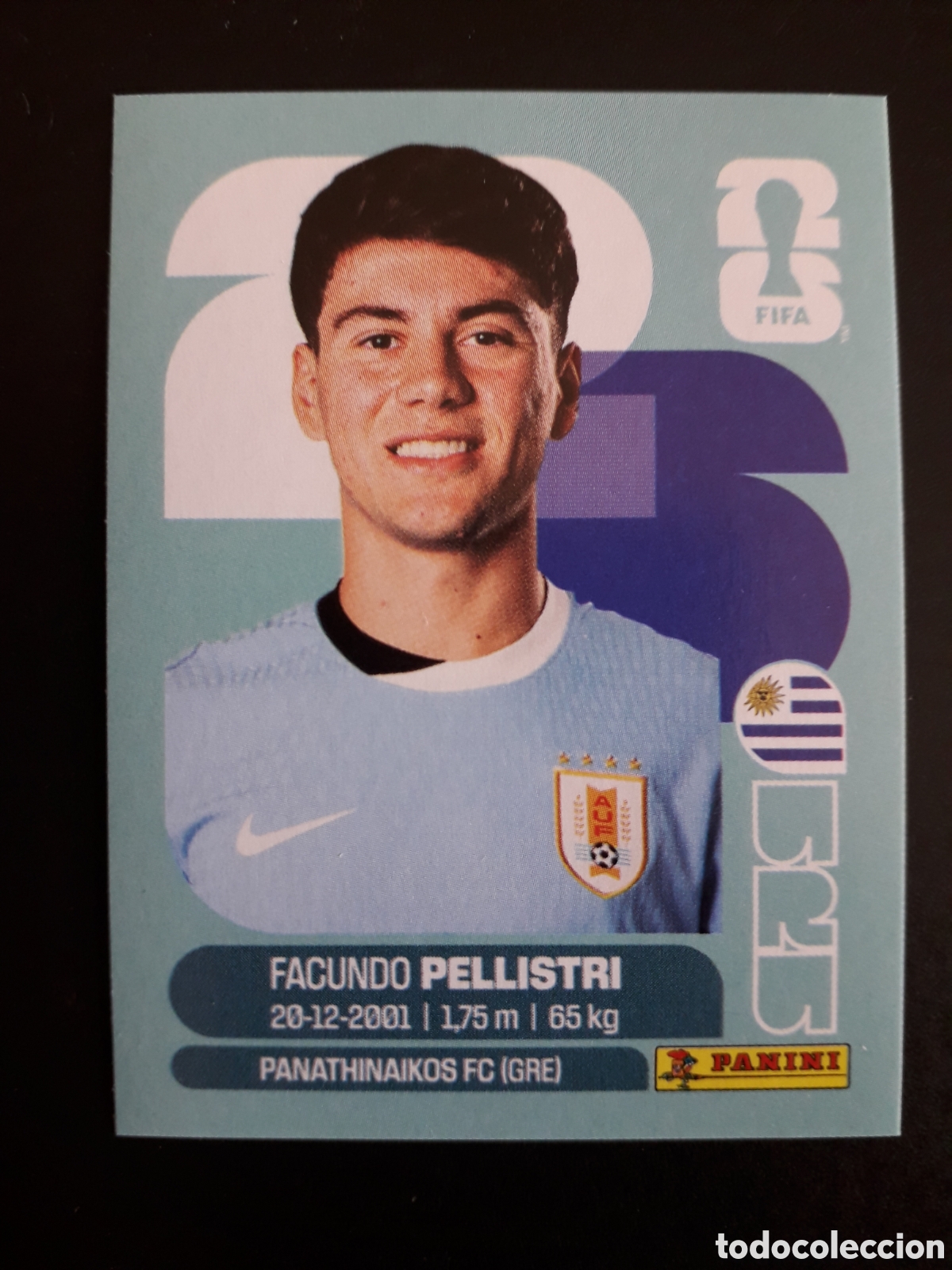 Figurine di Calcio: PELLISTRI URUGUAY URU 20 MUNDIAL F&Uacute;TBOL 2026 FIFA WORLD CUP PANINI SIN PEGAR PEDIDO M&Iacute;NIMO 3&euro;