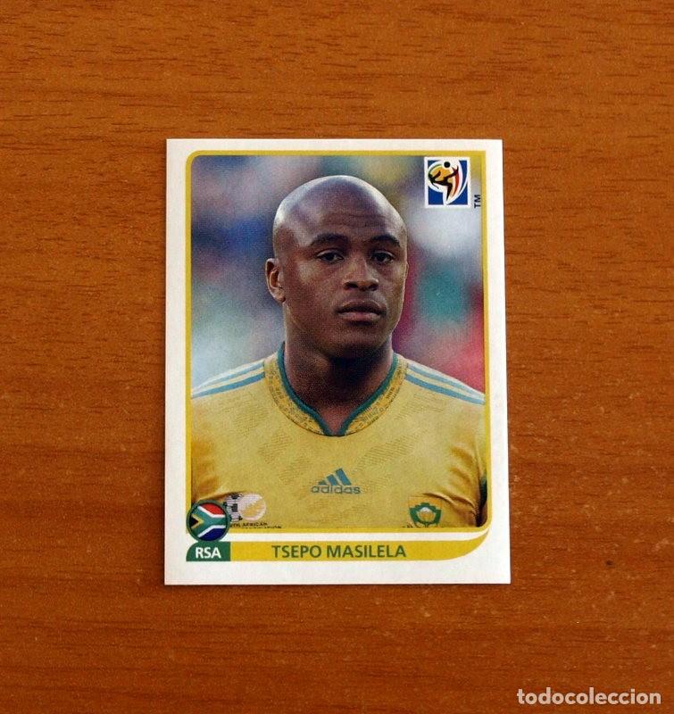 Cromos de f&uacute;tbol: Sudafrica- 34 Tsepo Masilela -Mundial South Africa 2010 FIFA World Cup-Editorial Panini-Nunca Pegado