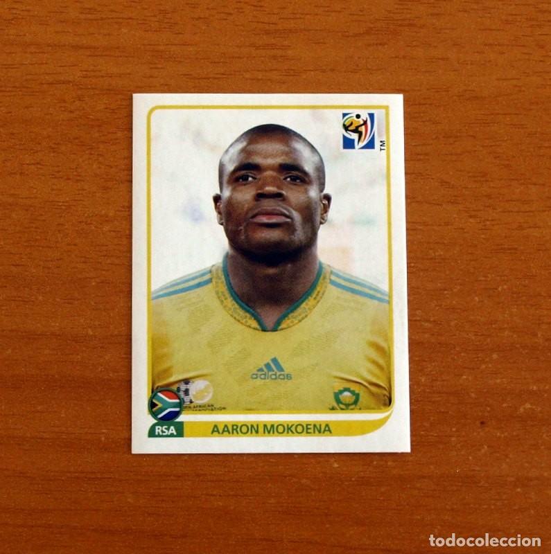 Cromos de f&uacute;tbol: Sudafrica- 38 Aaron Mokoena -Mundial South Africa 2010 FIFA World Cup-Editorial Panini-Nunca Pegado