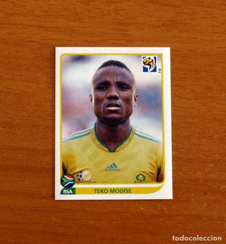 Cromos de f&uacute;tbol: Sudafrica- 41 Teko Modise -Mundial South Africa 2010 FIFA World Cup-Editorial Panini-Nunca Pegado