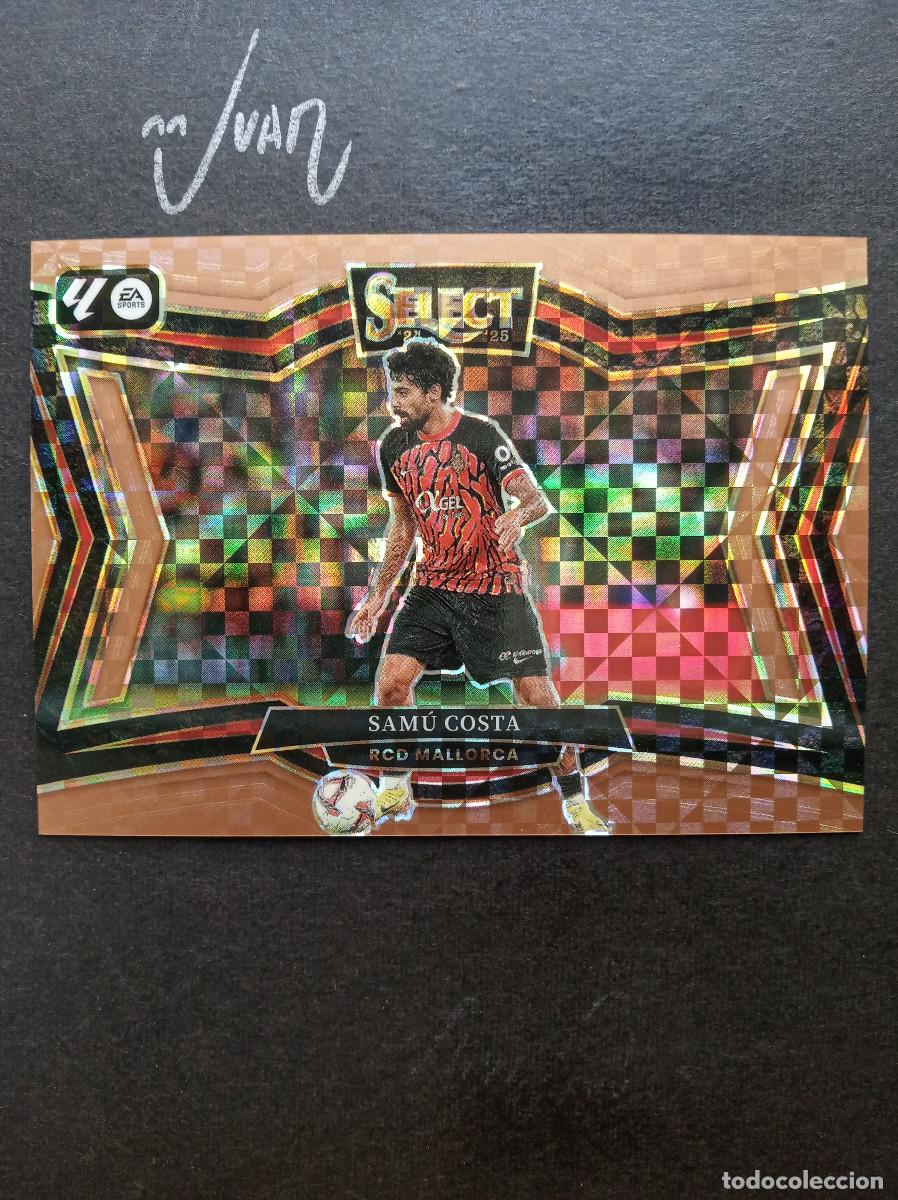 Cromos de f&uacute;tbol: NUMERADA #/59 BRONZE CHECKERBOARD SAMU COSTA MALLORCA ⚽ PANINI &reg; SELECT LIGA 2024 2025 24 25 NUEVO