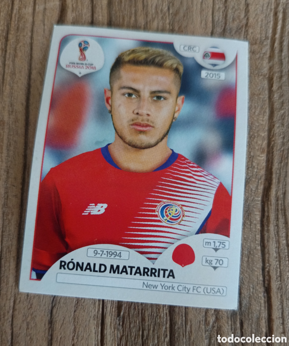 Cromos de f&uacute;tbol: Cromo sin pegar Panini Mundial 2018 Costa Rica. Matarrita 400