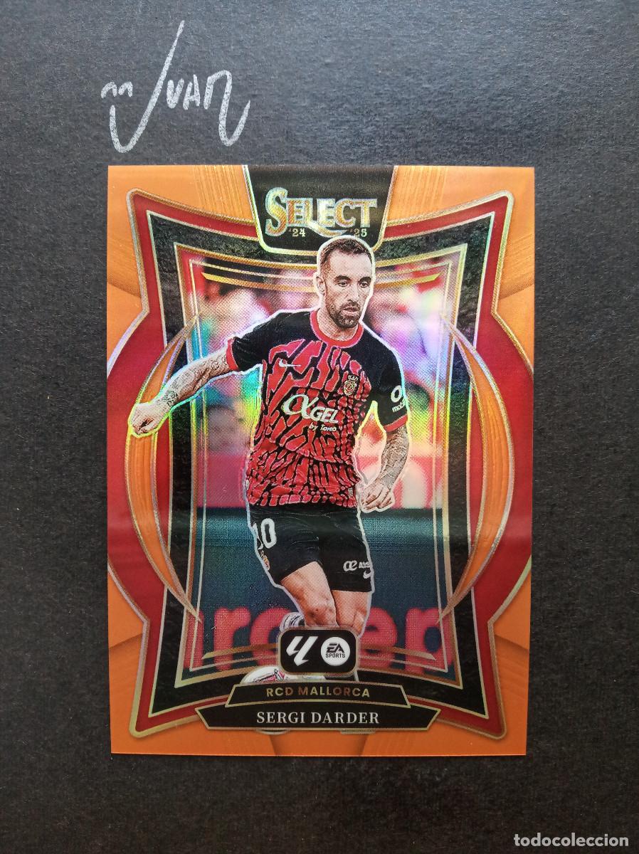Fu&szlig;ball-Sticker: N&ordm; 9 NUMERADA A #/49 ORANGE PRIZM SERGI DARDER MALLORCA ⚽ PANINI &reg; SELECT LIGA 2024 2025 24 25 NUEVO