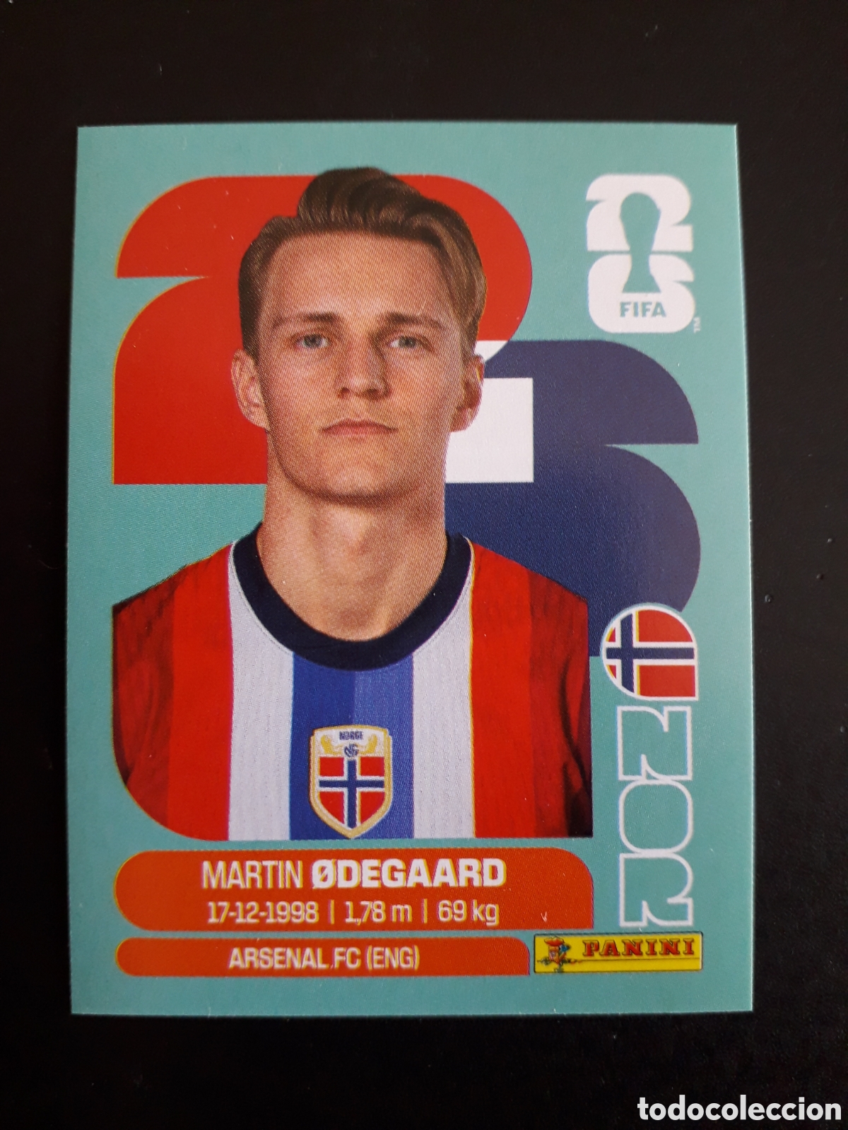 Cromos de f&uacute;tbol: &Oslash;DEGAARD NORUEGA NOR 10 MUNDIAL F&Uacute;TBOL 2026 FIFA WORLD CUP PANINI SIN PEGAR PEDIDO M&Iacute;NIMO 3&euro;