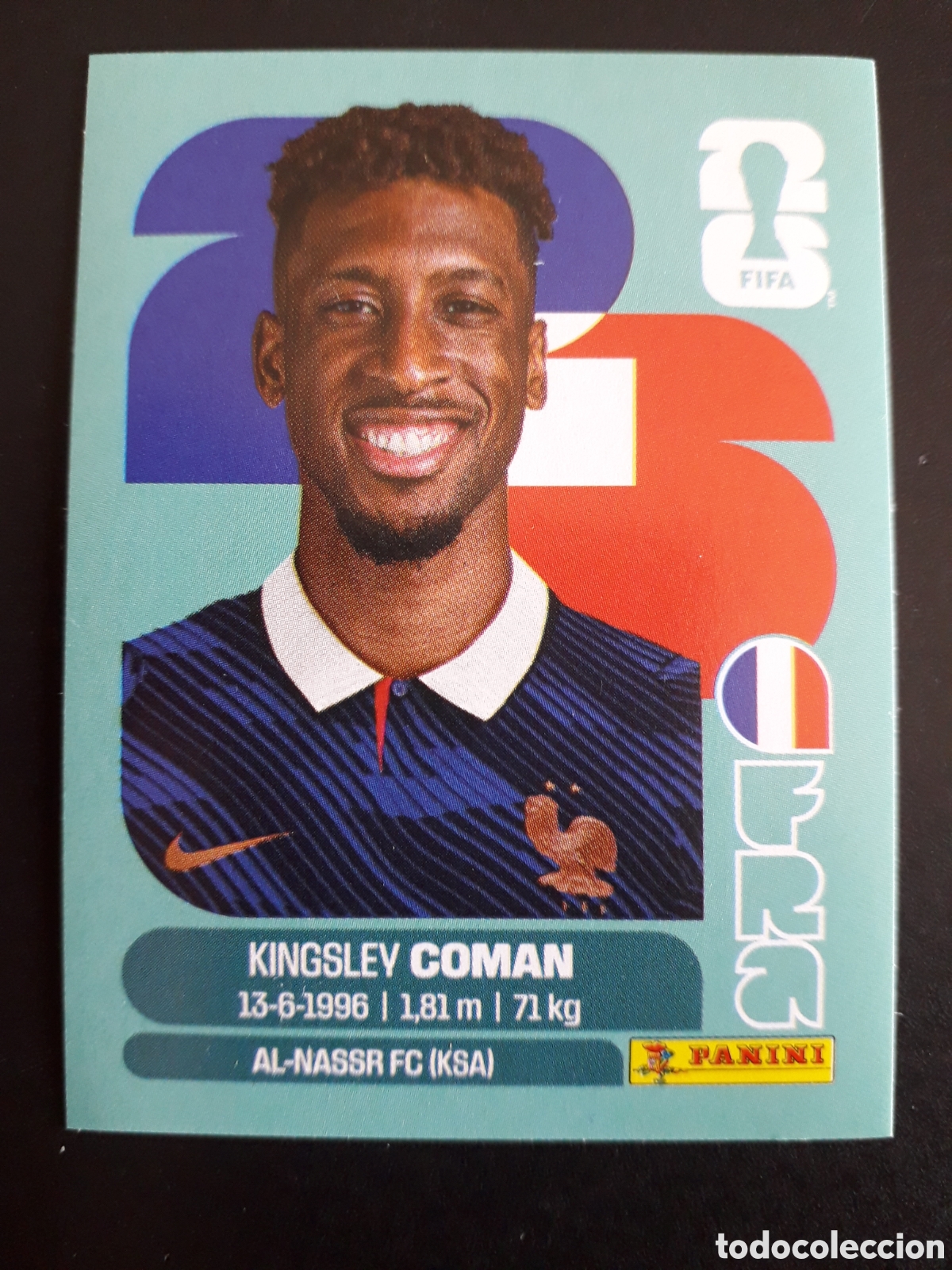 Cromos de f&uacute;tbol: COMAN FRANCIA FRA 18 MUNDIAL F&Uacute;TBOL 2026 FIFA WORLD CUP PANINI SIN PEGAR PEDIDO M&Iacute;NIMO 3&euro;