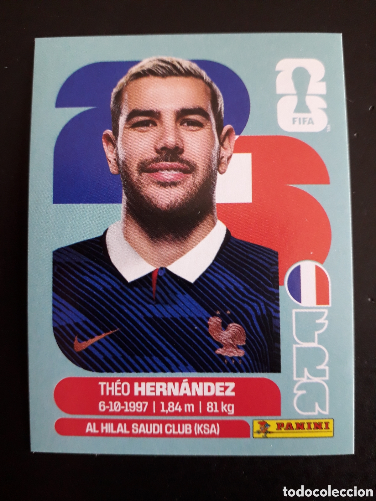 Fu&szlig;ball-Sticker: HERN&Aacute;NDEZ FRANCIA FRA 3 MUNDIAL F&Uacute;TBOL 2026 FIFA WORLD CUP PANINI SIN PEGAR PEDIDO M&Iacute;NIMO 3&euro;