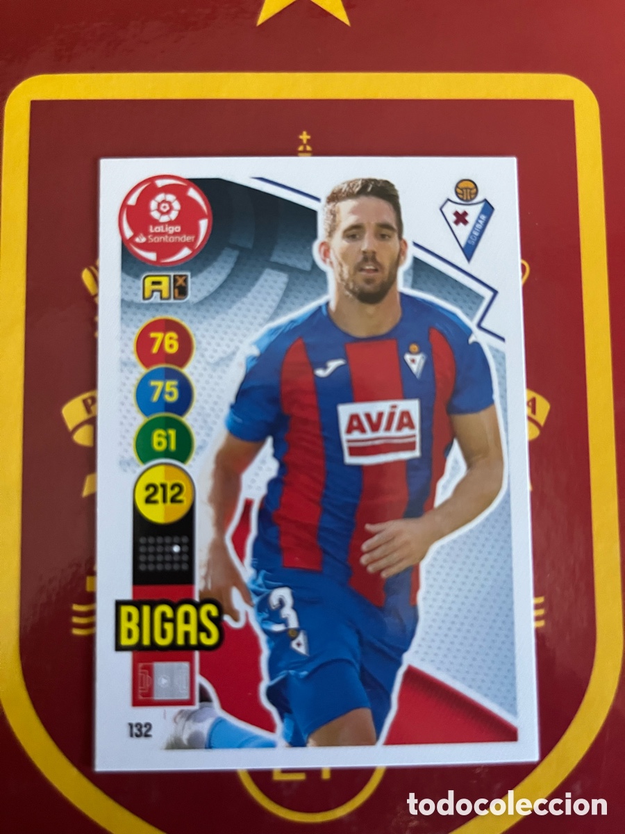 Cromos de f&uacute;tbol: 132 BIGAS ADRENALYN 2020 2021 20 21 EIBAR