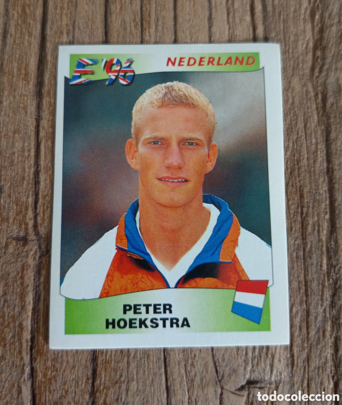 Cromos de f&uacute;tbol: Cromo sin pegar Panini Eurocopa 1996. Holanda Hoekstra 93
