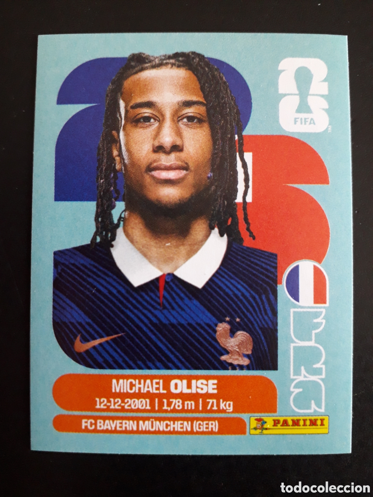 Cromos de f&uacute;tbol: OLISE FRANCIA FRA 14 MUNDIAL F&Uacute;TBOL 2026 FIFA WORLD CUP PANINI SIN PEGAR PEDIDO M&Iacute;NIMO 3&euro;