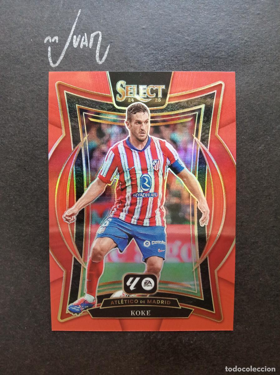 Cromos de f&uacute;tbol: N&ordm; 97 PARALELA RED PRIZM KOKE ATLETICO MADRID ⚽ PANINI &reg; SELECT LIGA 2024 2025 24 25 NUEVO