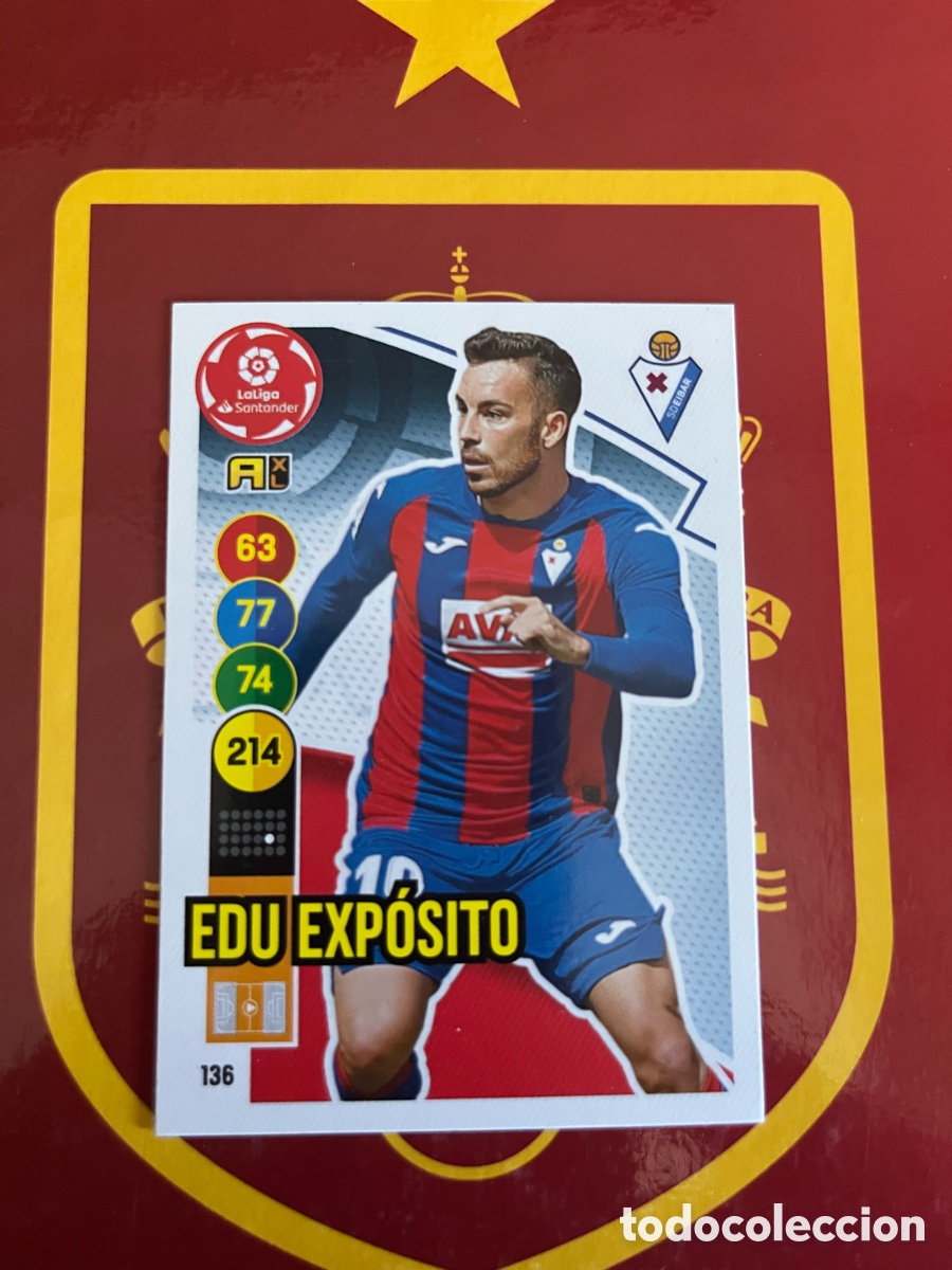 Cromos de f&uacute;tbol: 136 EDU EXP&Oacute;SITO ADRENALYN 2020 2021 20 21 EIBAR