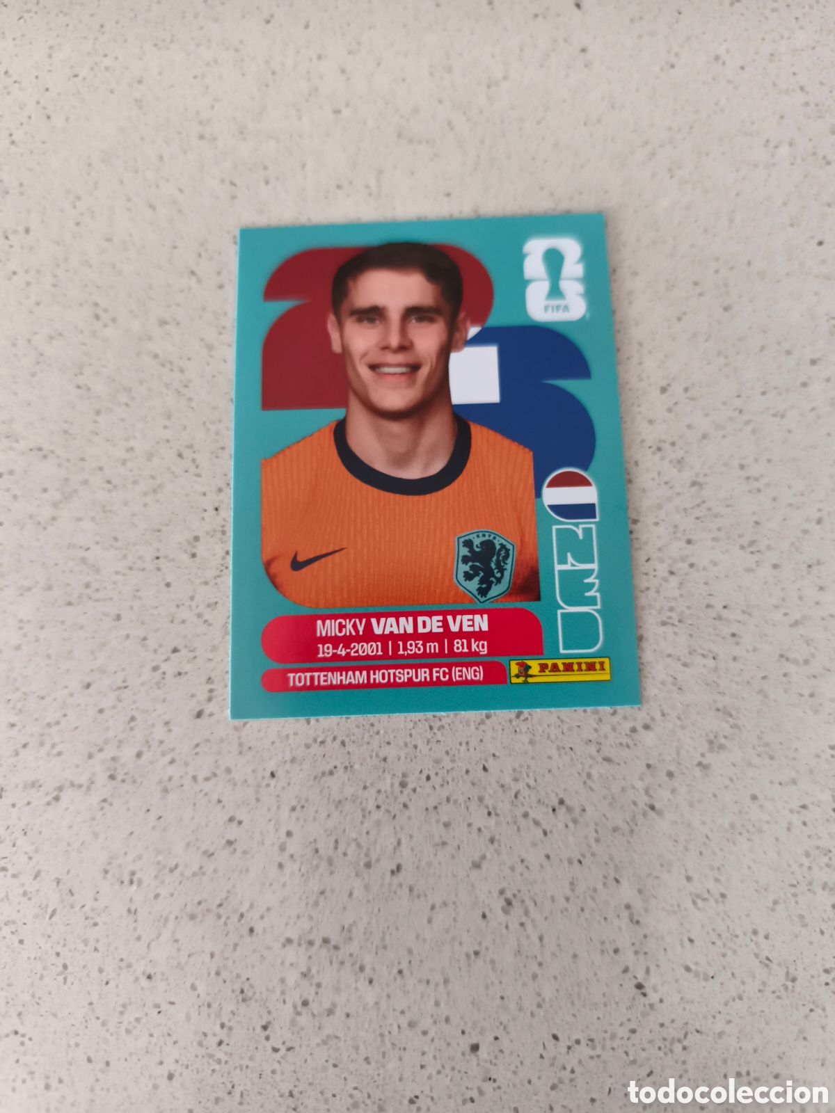Cromos de f&uacute;tbol: CROMO N&Uacute;MERO 4 VAN DE VEN PA&Iacute;SES BAJOS. MUNDIAL 2026. PANINI