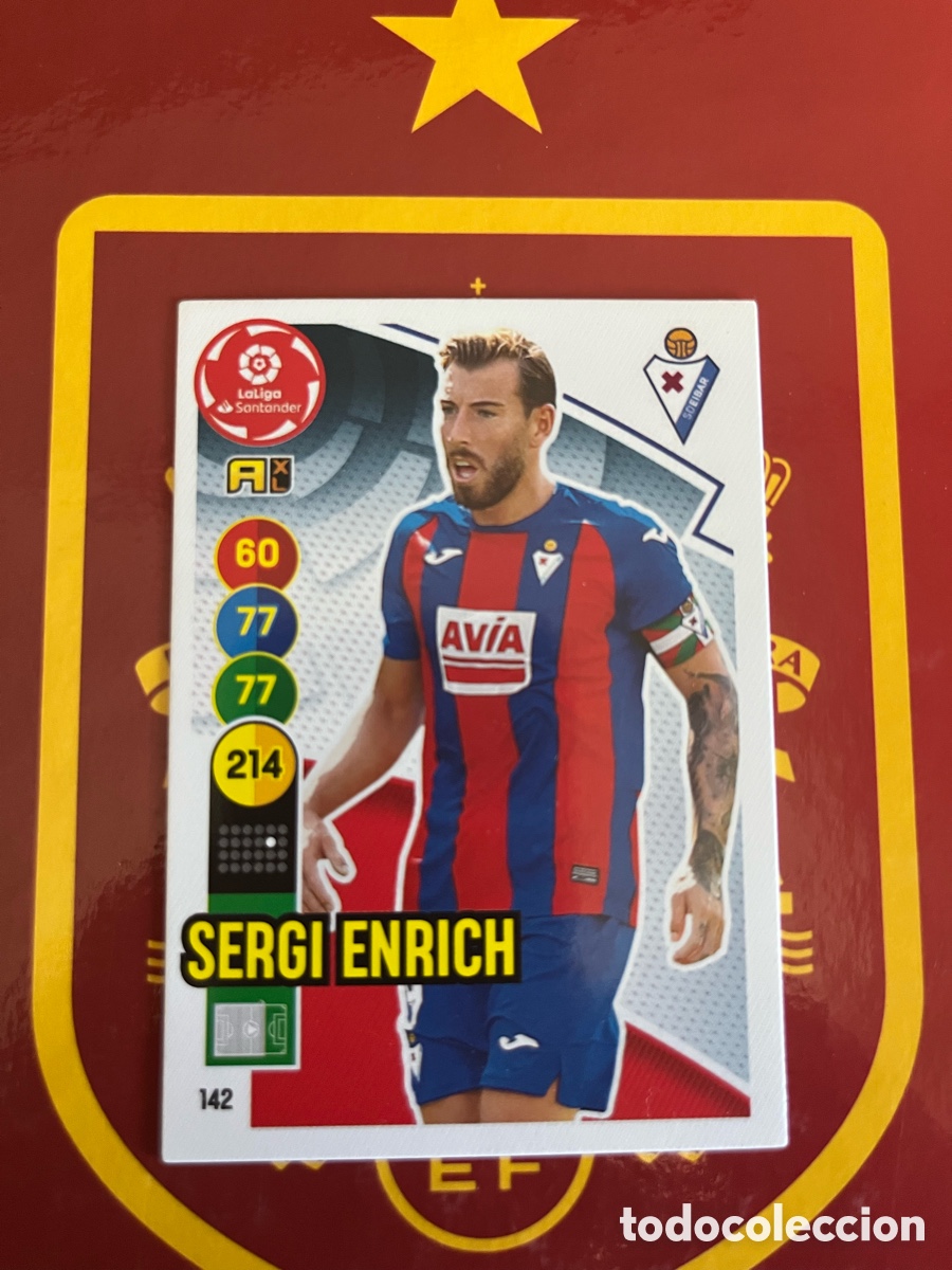 Fu&szlig;ball-Sticker: 142 SERGI ENRICH ADRENALYN 2020 2021 20 21 EIBAR