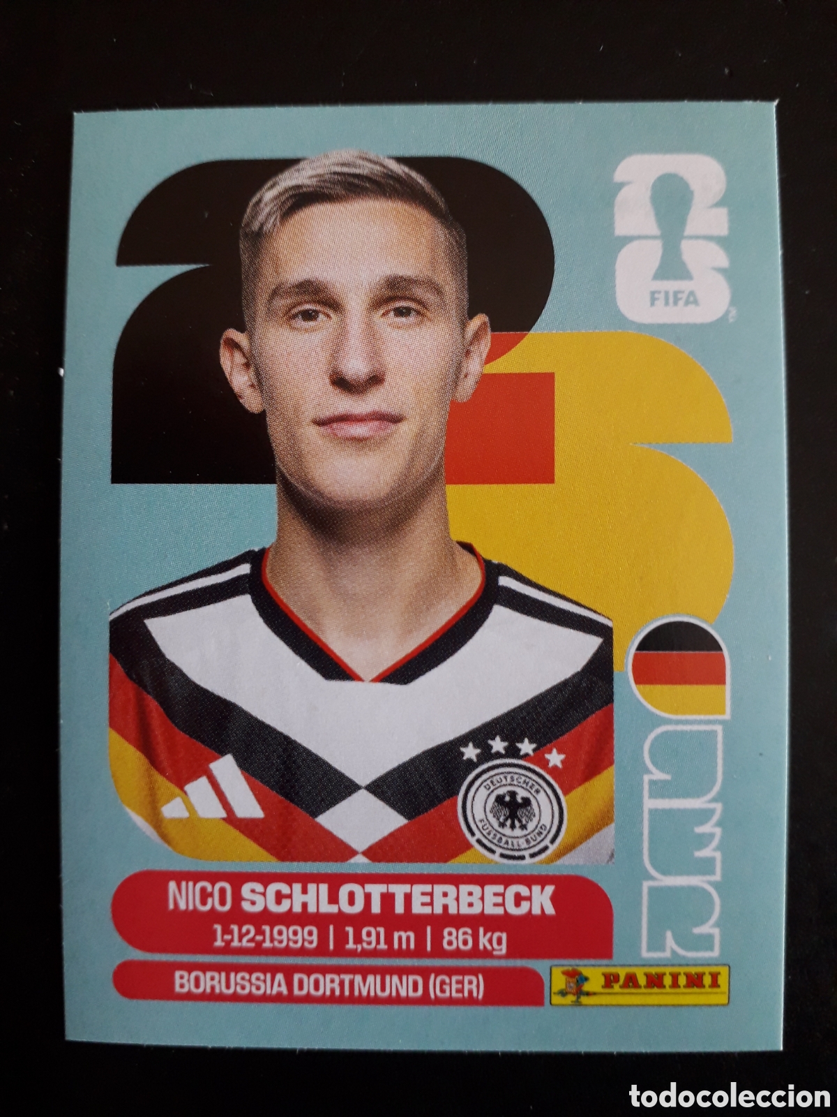 Figurine di Calcio: SCHLOTTERBECK ALEMANIA GER 5 MUNDIAL F&Uacute;TBOL 2026 FIFA WORLD CUP PANINI SIN PEGAR PEDIDO M&Iacute;NIMO 3&euro;