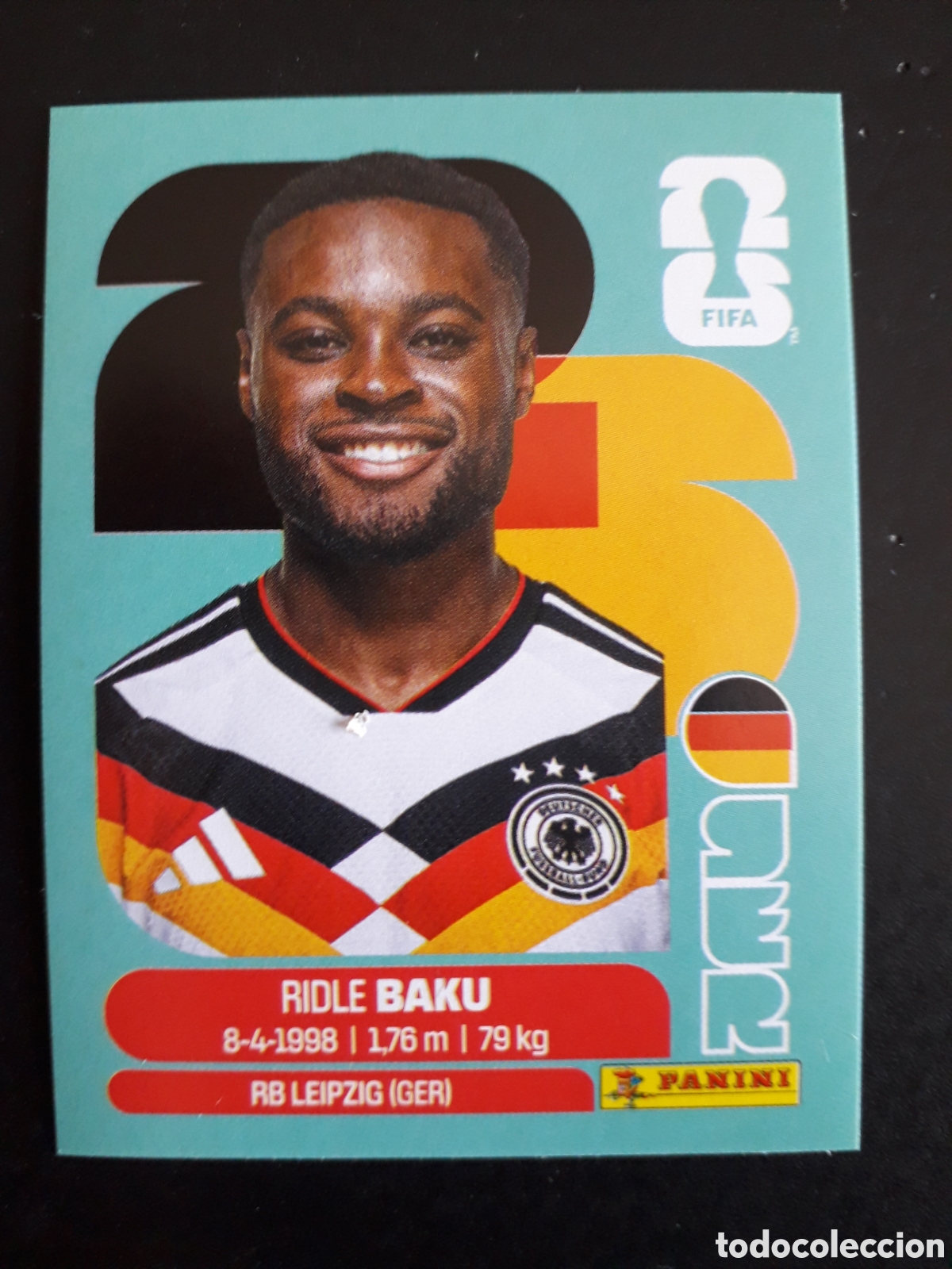 Fu&szlig;ball-Sticker: BAKU ALEMANIA GER 8 MUNDIAL F&Uacute;TBOL 2026 FIFA WORLD CUP PANINI SIN PEGAR PEDIDO M&Iacute;NIMO 3&euro;