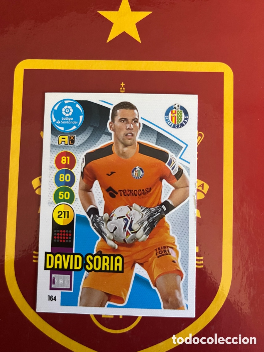Fu&szlig;ball-Sticker: 164 DAVID SORIA ADRENALYN 2020 2021 20 21 GETAFE