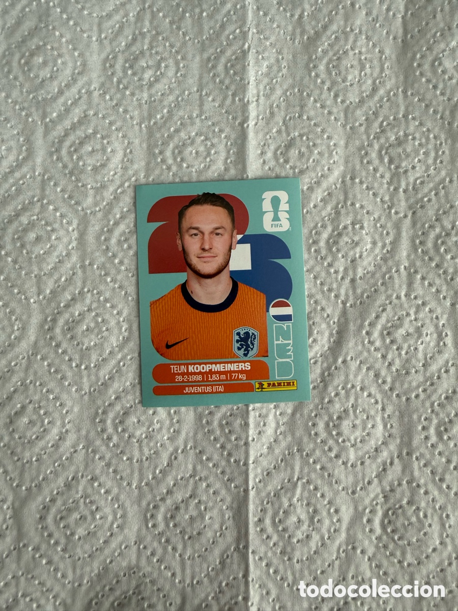 Figurine di Calcio: KOOPMEINERS HOLANDA PAISES BAJOS NED N&ordm; 12 FIFA WORLD CUP 2026 PANINI MUNDIAL FIFA WORLD CUP