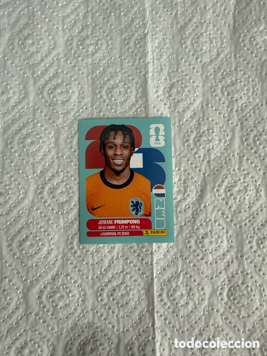 Figurine di Calcio: FRIMPONG HOLANDA PAISES BAJOS NED N&ordm; 12 FIFA WORLD CUP 2026 PANINI MUNDIAL FIFA WORLD CUP