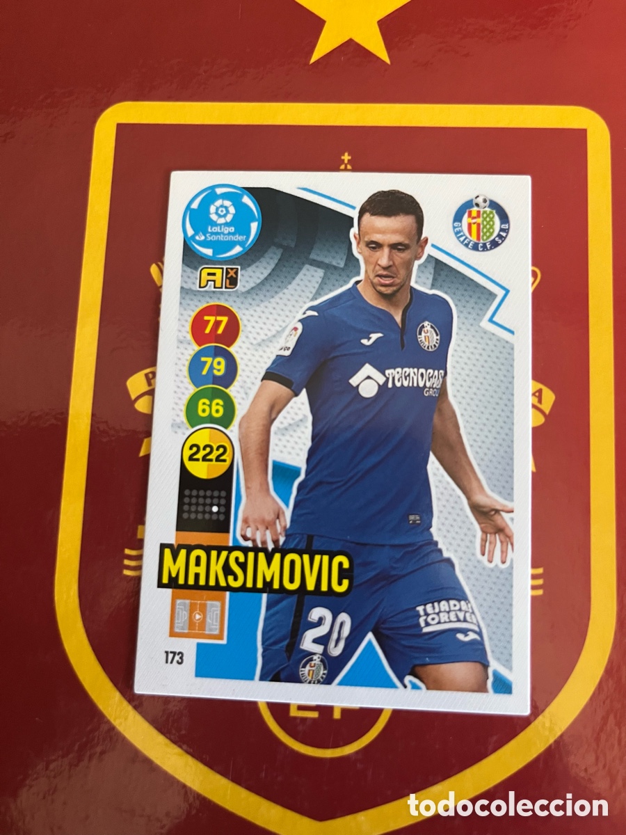 Fu&szlig;ball-Sticker: 173 MAKSIMOVIC ADRENALYN 2020 2021 20 21 GETAFE