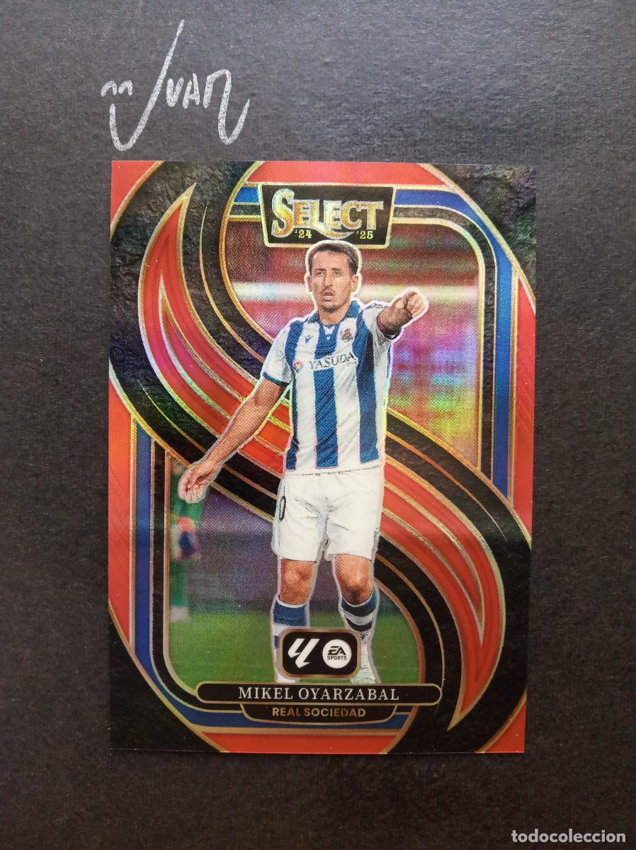 Football Stickers: 146 PARALELA RED PRIZM OYARZABAL REAL SOCIEDAD MUNDIAL ⚽ PANINI &reg; SELECT LIGA 2024 2025 24 25 NUEVO