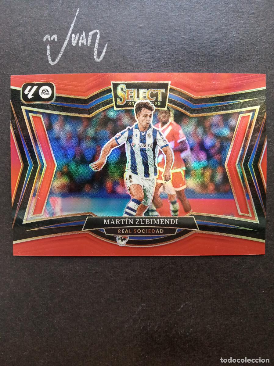 Football Stickers: 237 PARALELA RED PRIZM ZUBIMENDI REAL SOCIEDAD MUNDIAL ⚽ PANINI &reg; SELECT LIGA 2024 2025 24 25 NUEVO