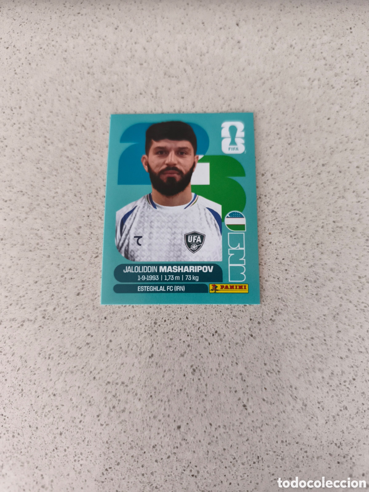 Cromos de Futebol: CROMO N&Uacute;MERO 18 MASHARIPOV UZBEKIST&Aacute;N. MUNDIAL 2026. PANINI