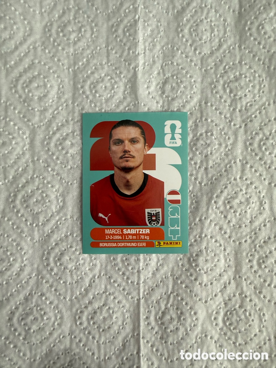 Figurine di Calcio: CROMO DE F&Uacute;TBOL NUMERO AUT 11 MARCEL SABITZER AUSTRIA MUNDIAL 2026 MEXICO-EEUU-CANADA PANINI