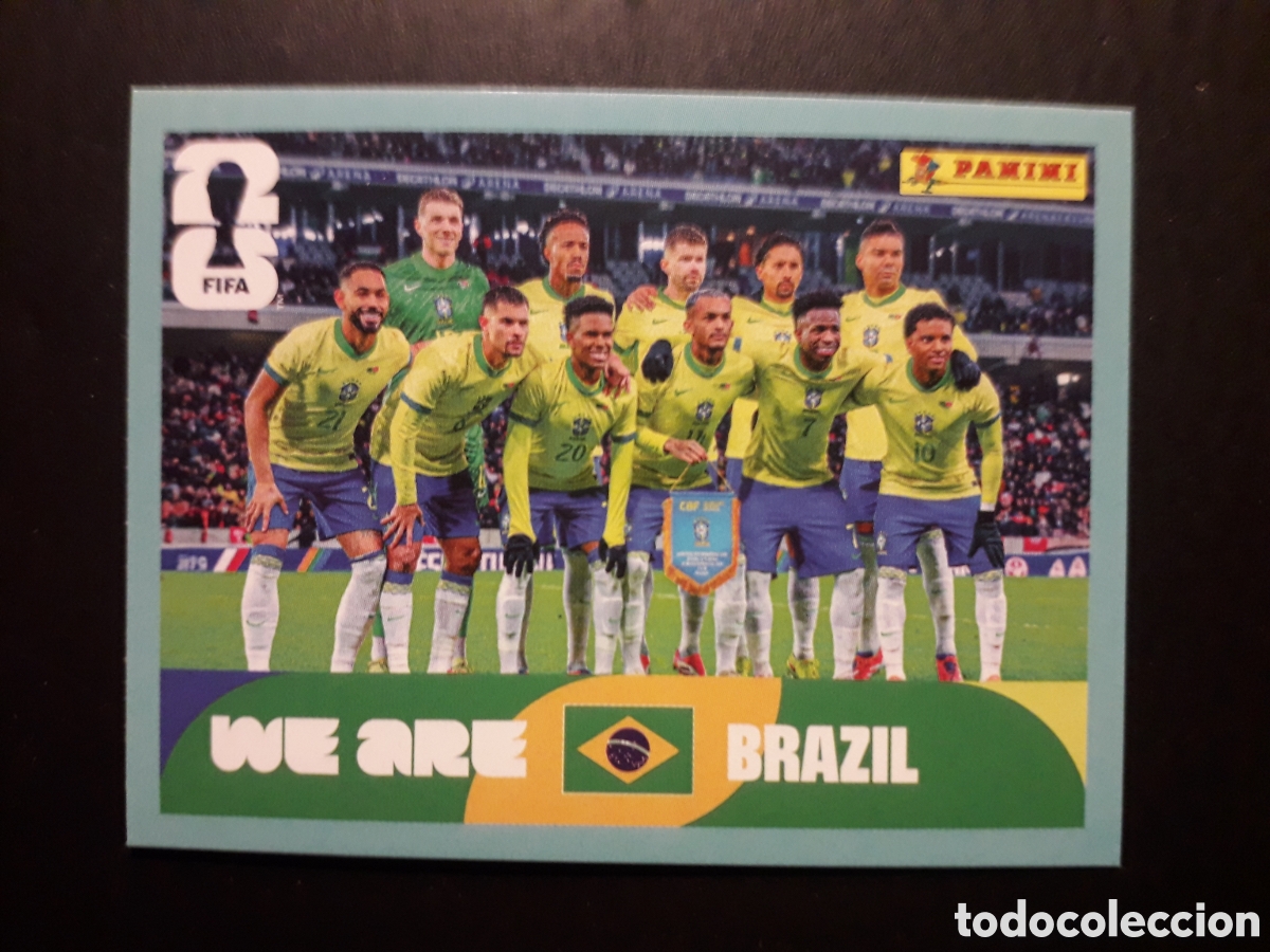 Cromos de f&uacute;tbol: EQUIPO BRASIL BRA 13 MUNDIAL F&Uacute;TBOL 2026 FIFA WORLD CUP PANINI SIN PEGAR PEDIDO M&Iacute;NIMO 3&euro;