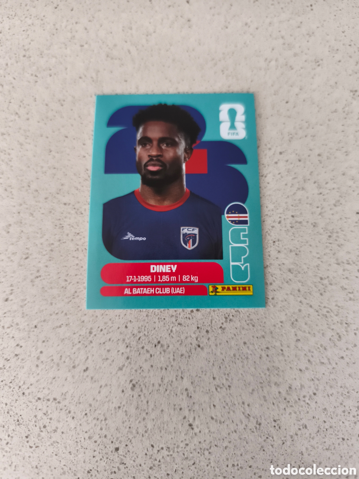 Cromos de f&uacute;tbol: CROMO N&Uacute;MERO 5 DINEY CABO VERDE. MUNDIAL 2026. PANINI