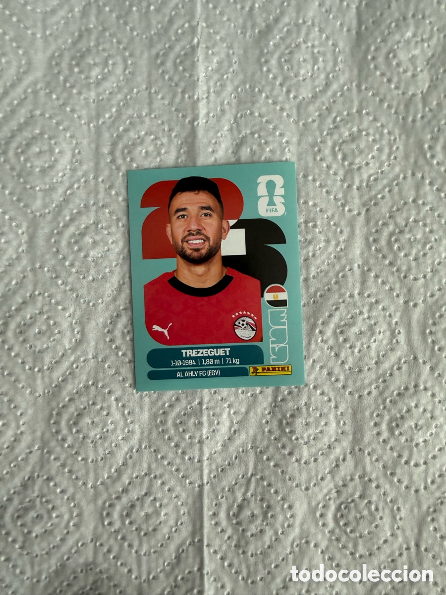 Cromos de f&uacute;tbol: CROMO DE F&Uacute;TBOL NUMERO EGY 19 TREZEGUET DE EGIPTO MUNDIAL 2026 MEXICO-EEUU-CANADA PANINI