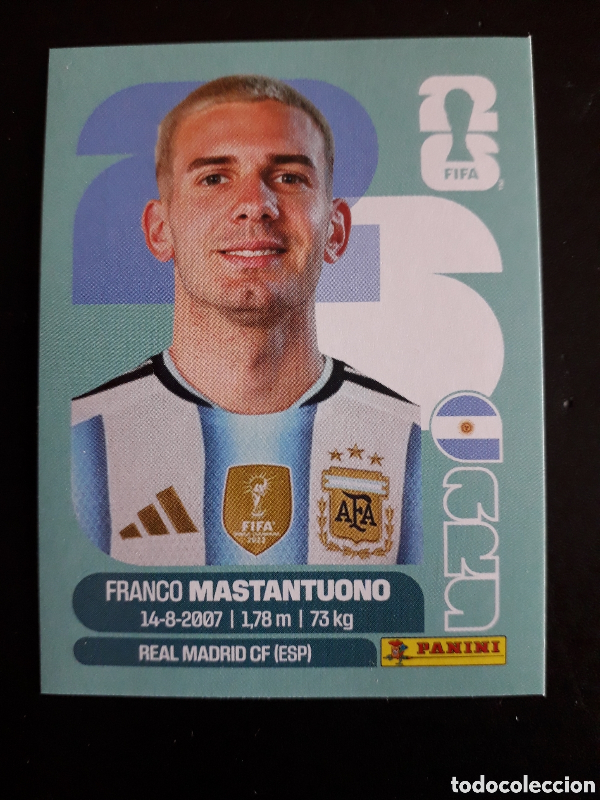 Cromos de f&uacute;tbol: MASTANTUONO ARGENTINA ARG 15 MUNDIAL F&Uacute;TBOL 2026 FIFA WORLD CUP PANINI SIN PEGAR PEDIDO M&Iacute;NIMO 3&euro;
