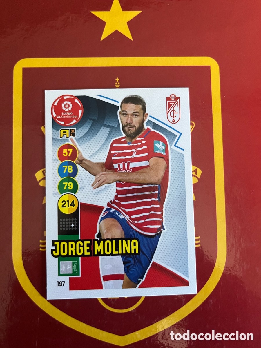 Cromos de f&uacute;tbol: 197 JORGE MOLINA ADRENALYN 2020 2021 20 21 GRANADA CF