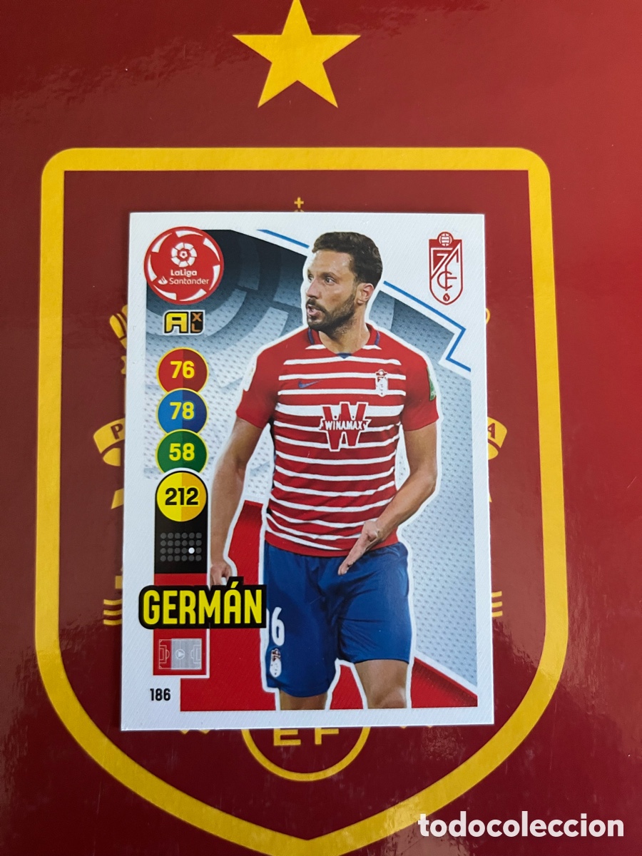 Cromos de f&uacute;tbol: 186 GERM&Aacute;N ADRENALYN 2020 2021 20 21 GRANADA CF