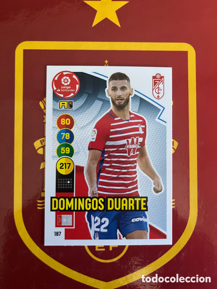 Cromos de f&uacute;tbol: 187 DOMINGOS DUARTE ADRENALYN 2020 2021 20 21 GRANADA CF